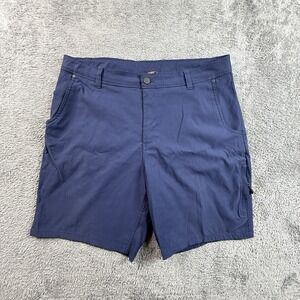 Merrell Men's Trail Short Blue Tech Size 36 Outdoor Hiking Nylon Stretch